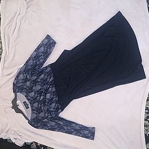 Black lace dress